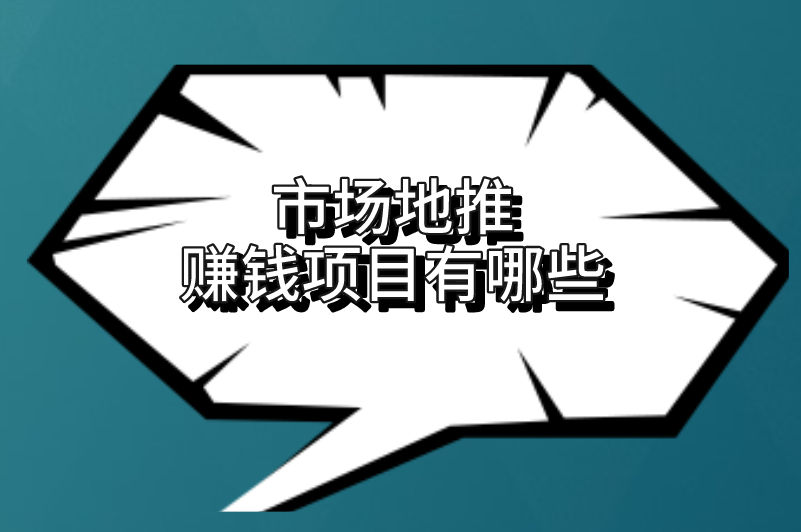 市场地推赚钱项目有哪些