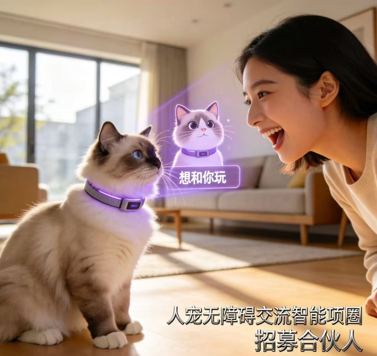 王佑文地推项目全新项目，人宠智能无障碍交流项圈