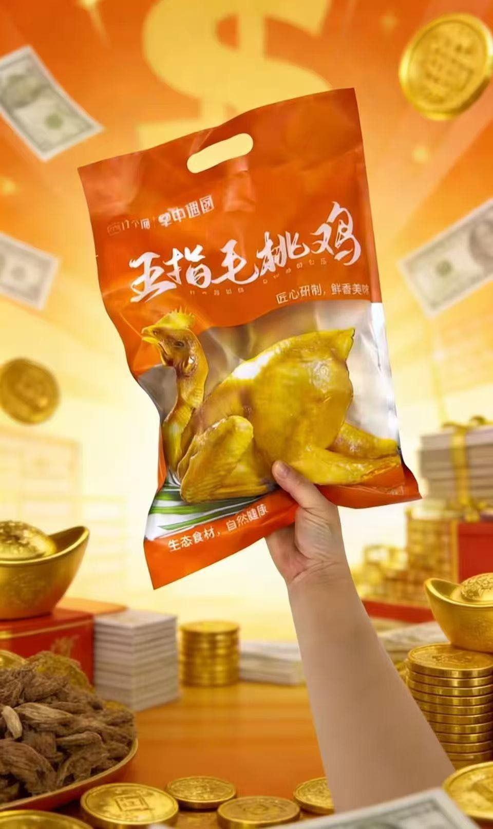 程先生五指毛桃鸡  过节送礼  全国包邮  需大量推广人员