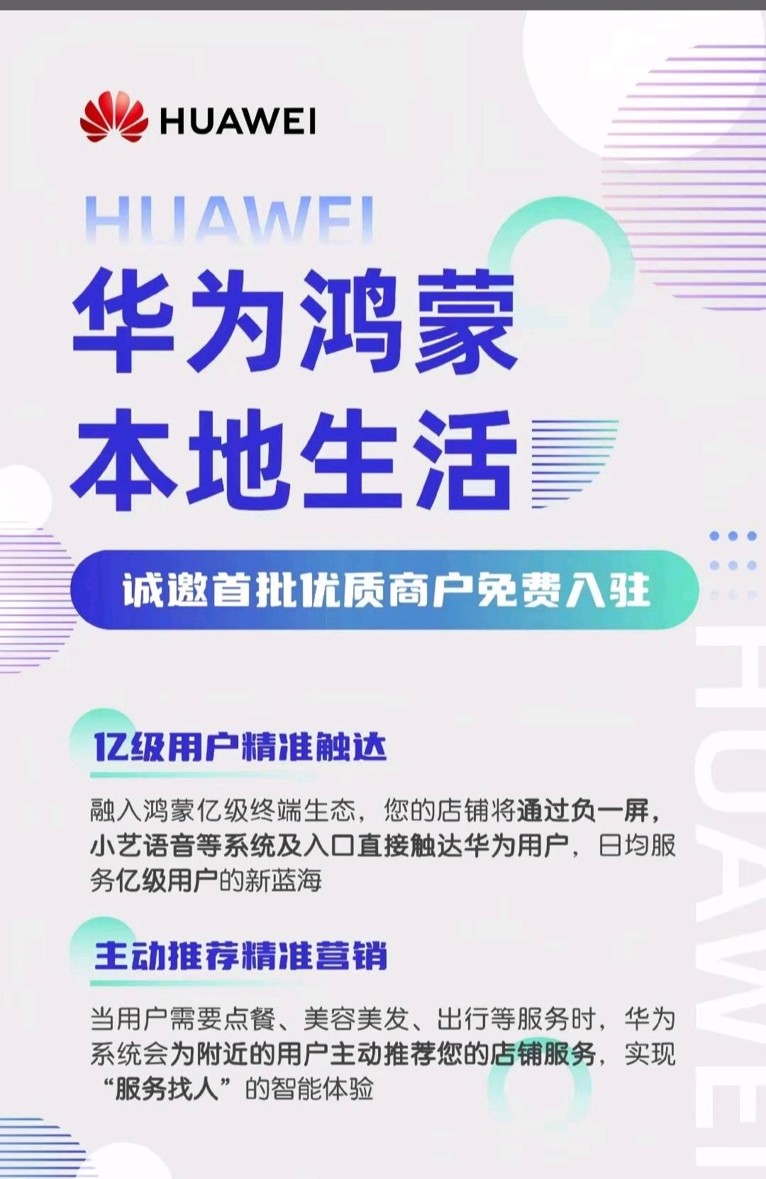 肖先生地推项目华为元服务推广