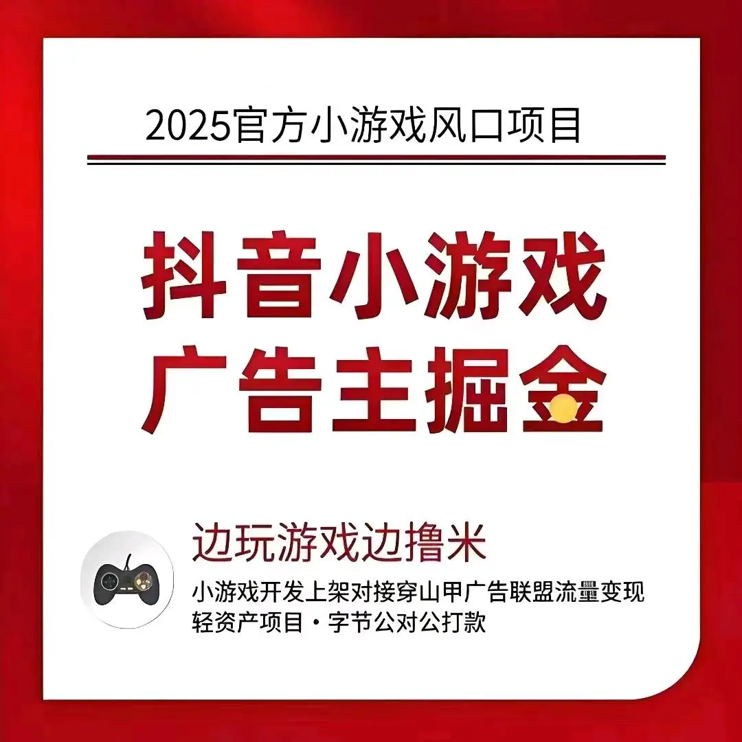 严先生其他供需提供小游戏开发与广告对接,源头公司助力个人与团队创业合作