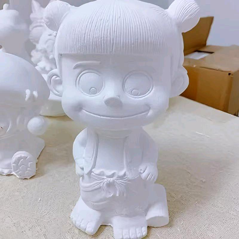 贾洪涛石膏娃娃手工制作