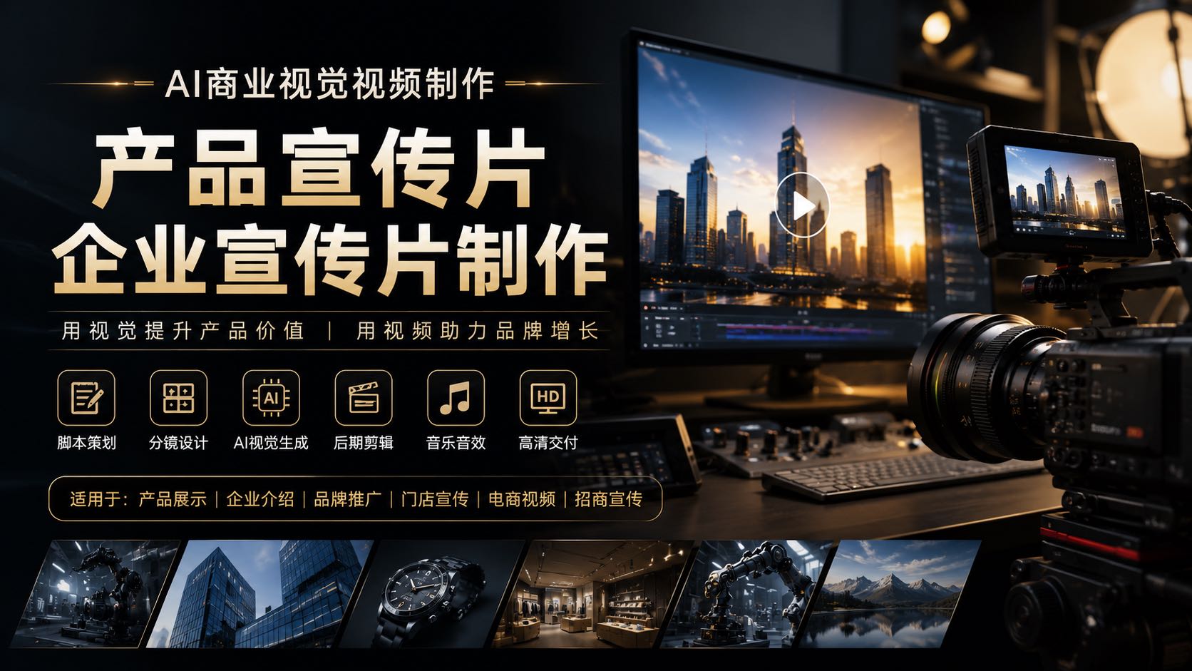 吉先生乙方信息Ai广告片/宣传片/TVC片/带货视频制作