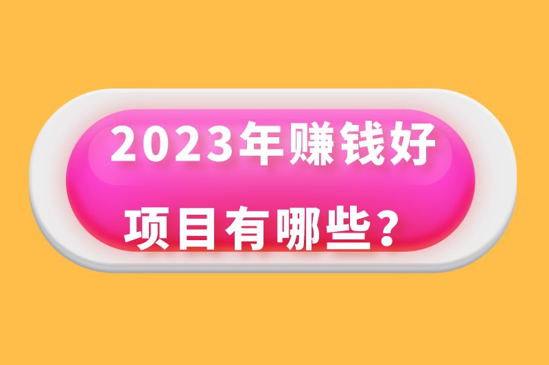 2023年赚钱好项目有哪些？做这些小生意能让你发家致富