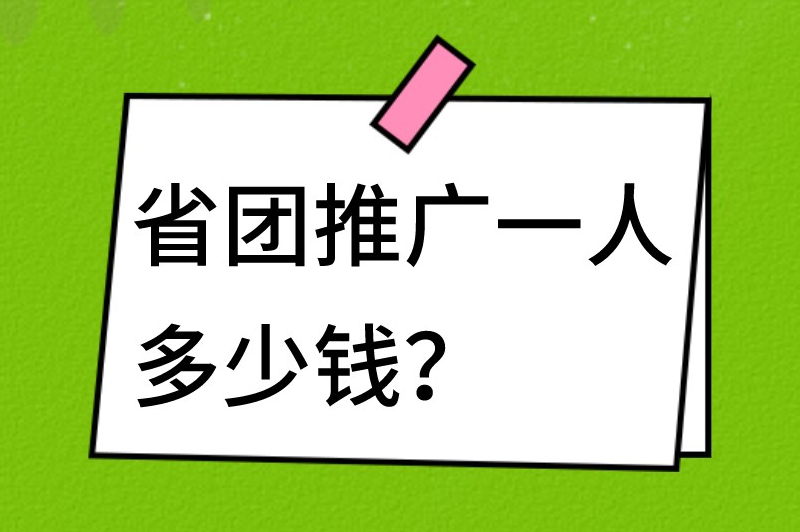 省团推广一人多少钱？怎么加入省团推广？