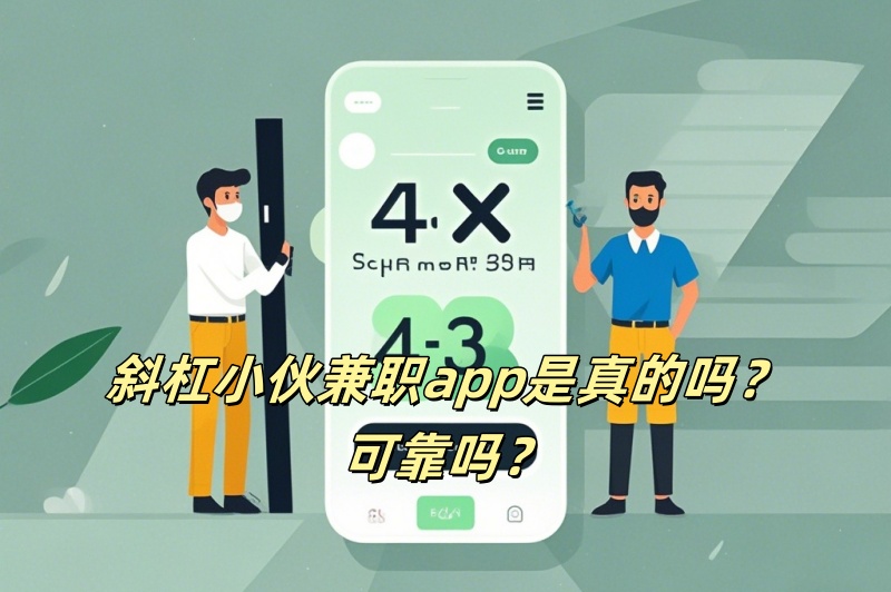 斜杠小伙兼职app是真的吗？可靠吗？