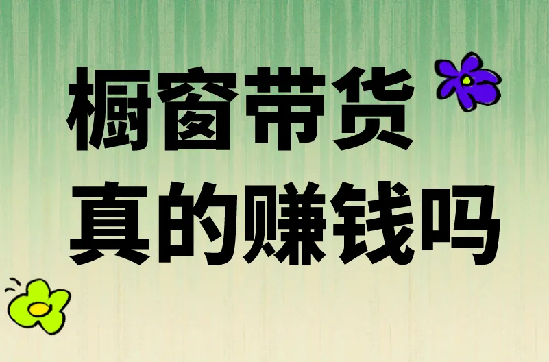 橱窗带货真的赚钱吗？分析背后的赚钱原理！