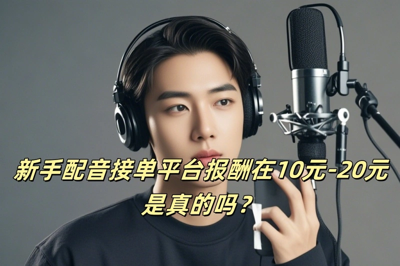 新手配音接单平台报酬在10元-20元是真的吗?
