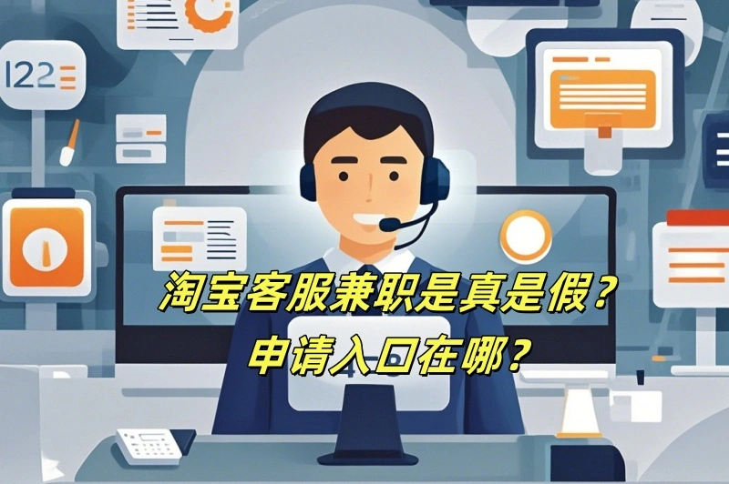 淘宝客服兼职是真是假？申请入口在哪？