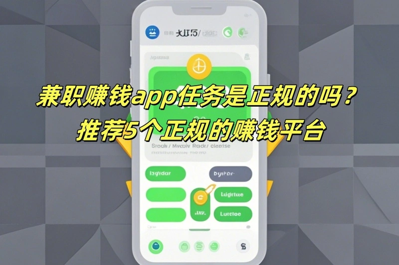 兼职赚钱app任务是正规的吗？推荐5个正规的赚钱平台