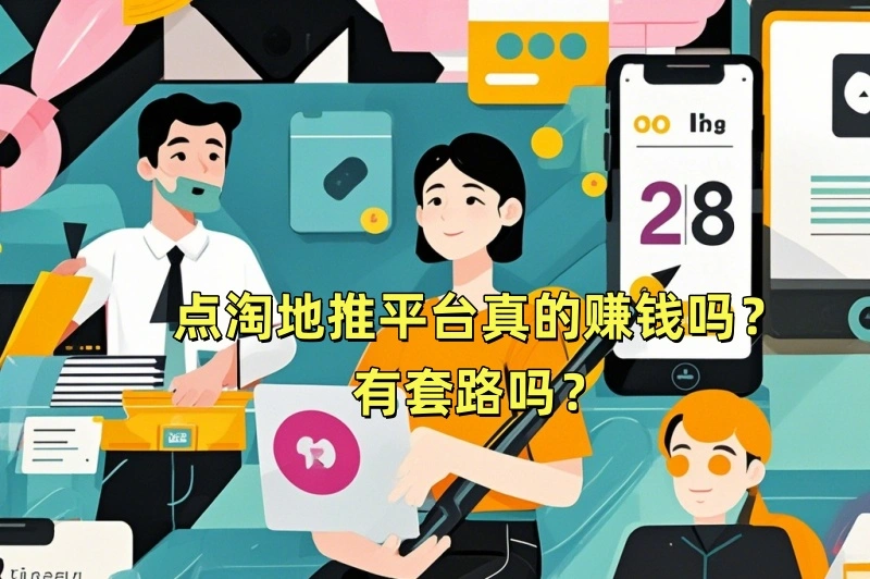 点淘地推平台真的赚钱吗？有套路吗？