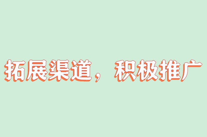 拓展渠道，积极推广