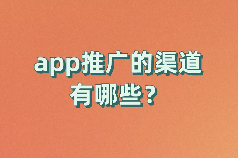 app推广的渠道有哪些？2025年主要的推广渠道大盘点