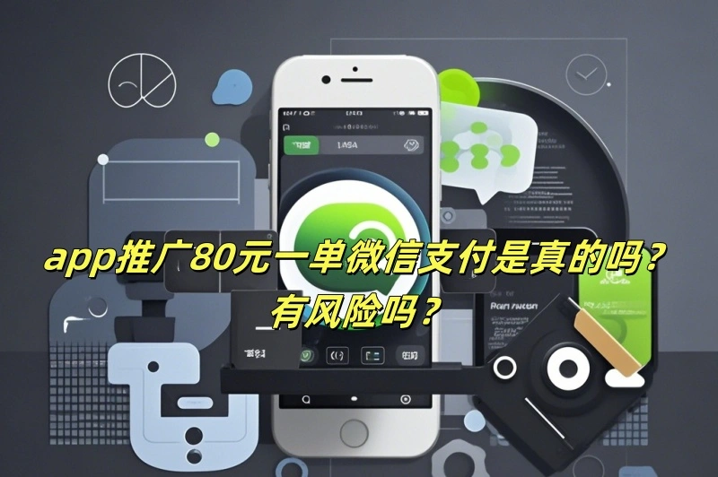 app推广80元一单微信支付是真的吗？有风险吗？