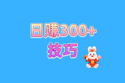 日赚300+技巧