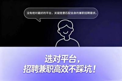 没有绝对最好的平台，关键是要匹配自身的兼职招聘需求。