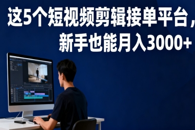 短视频剪辑接单平台有哪些?这5个靠谱平台,新手也能月入3000+