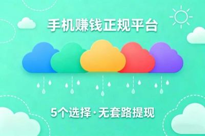 手机赚钱正规平台有哪些？这5个靠谱选择，轻松用手机挣钱！
