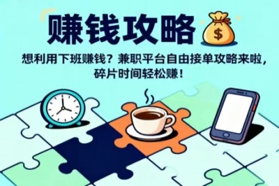 想利用下班赚钱?兼职平台自由接单攻略来啦,碎片时间轻松赚!
