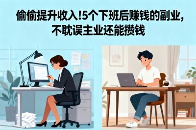 偷偷提升收入!5个下班后赚钱的副业,不耽误主业还能攒钱