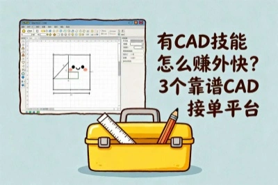 有CAD技能怎么赚外快？3个靠谱CAD接单平台