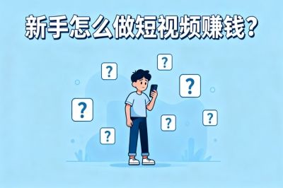 新手怎么做短视频赚钱?零基础3步入门指南,当月实现稳定收益