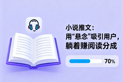 小说推文：用“悬念”吸引用户，躺着赚阅读分成