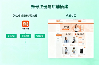 账号注册与店铺搭建