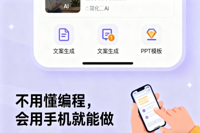 不用懂编程，会用手机就能做