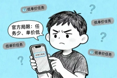 官方局限，任务少，单价低