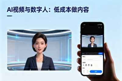 AI视频与数字人：低成本做内容