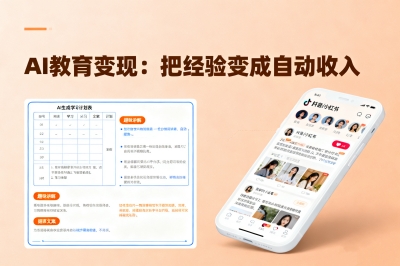 AI教育变现：把经验变成自动收入