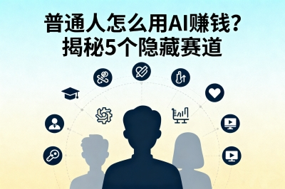 普通人怎么用AI赚钱？揭秘5个隐藏赛道，抓住下一个红利
