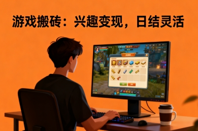 游戏搬砖：兴趣变现，灵活日结