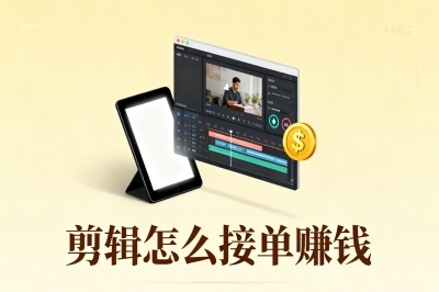 剪辑怎么接单赚钱