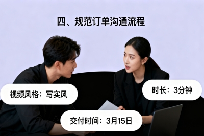 四、规范订单沟通流程