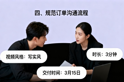 四、规范订单沟通流程