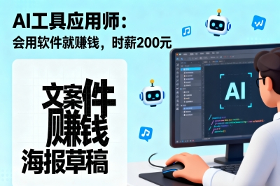 AI 工具应用师：会用软件就赚钱，时薪200元
