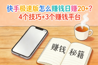 快手极速版怎么赚钱日赚20+?4个技巧+3个赚钱平台,秘诀全在这!