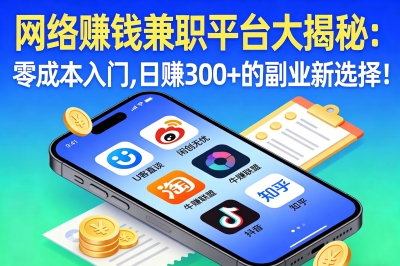 网络赚钱兼职平台大揭秘:零成本入门,日赚300+的副业新选择!