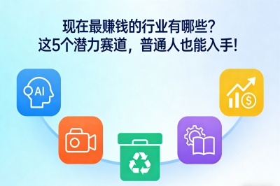 现在最赚钱的行业有哪些?这5个潜力赛道,普通人也能入手!