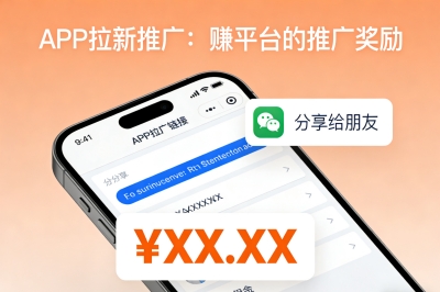 APP拉新推广:赚平台的推广奖励