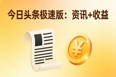 今日头条极速版:资讯+收益