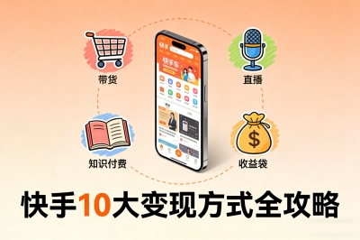 快手赚钱方法有哪些?最新最全变现方式盘点,总有一种适合你