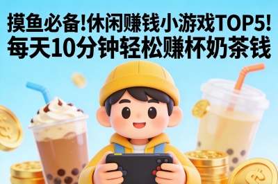 摸鱼必备!休闲赚钱小游戏TOP5!每天10分钟轻松赚杯奶茶钱