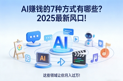 ai赚钱的7种方式有哪些?2025最新风口!这些领域让你月入过万!