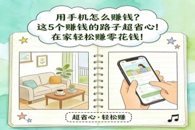 用手机怎么赚钱?这5个赚钱的路子超省心!在家轻松赚零花钱!
