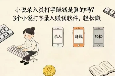 小说录入员打字赚钱是真的吗？3个小说打字录入赚钱软件，轻松赚