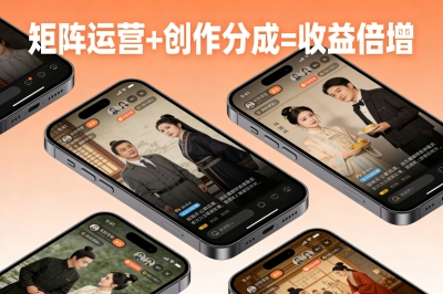 矩阵运营+创作分成=收益倍增