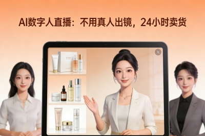 AI数字人直播:不用真人出镜,24小时卖货